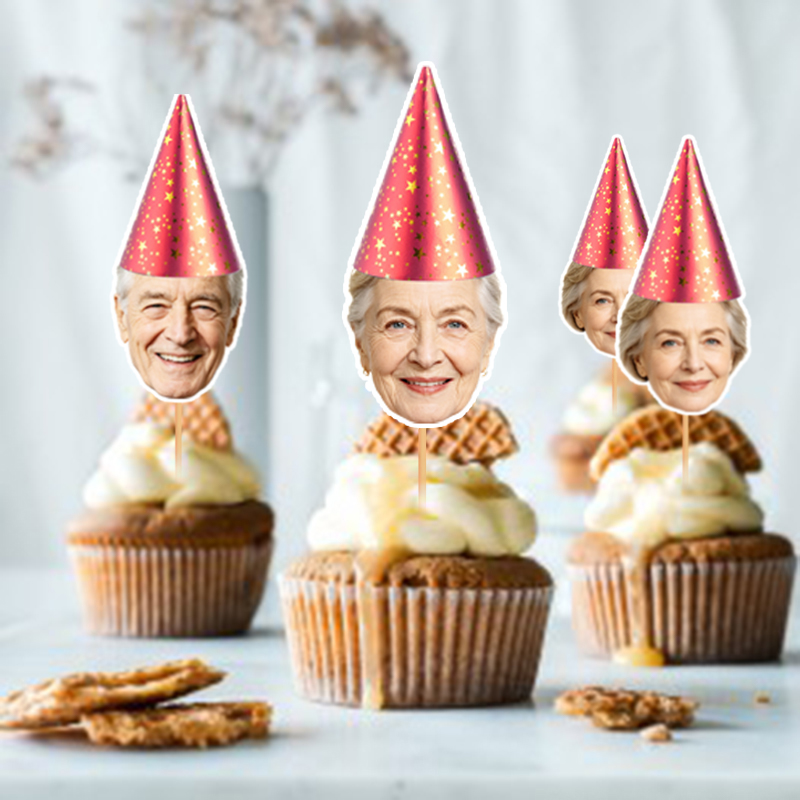 Party Hat Cone - 12/24 unidades de adornos personalizados para