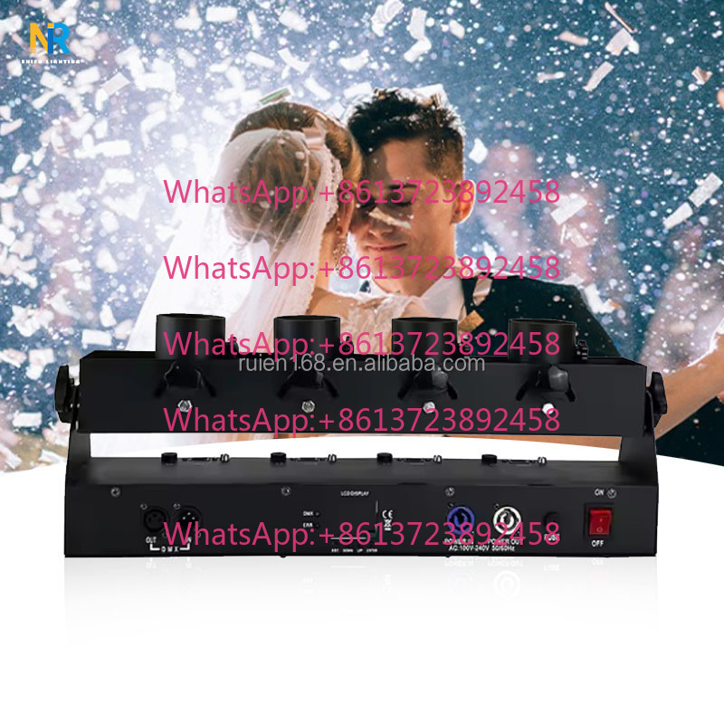 Confetti Cannon Tube - Máquina de confeti de cuatro tubos