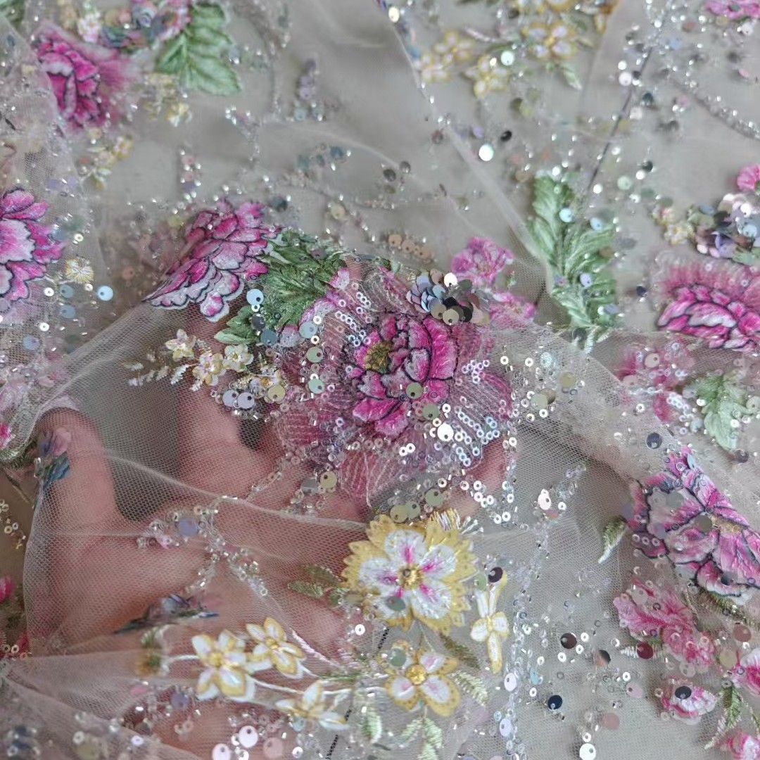 Glitter Tablecloth - Tela de encaje de lujo con