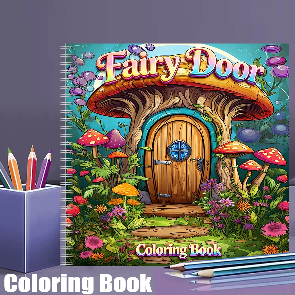 Supply Event - Libro para Colorear Puerta de Hadas