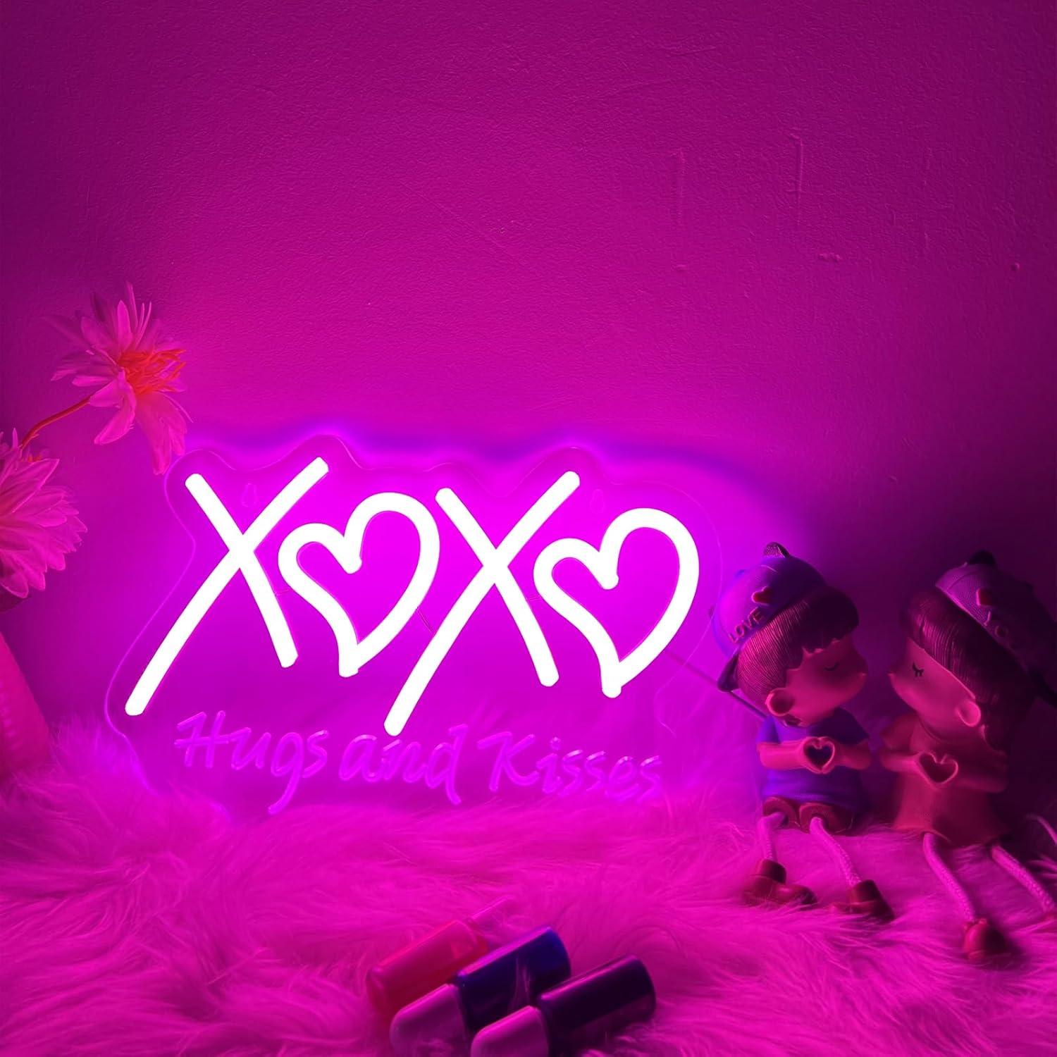 Letrero de neón XOXO, con moti - Neon Sign Party reseña y precio