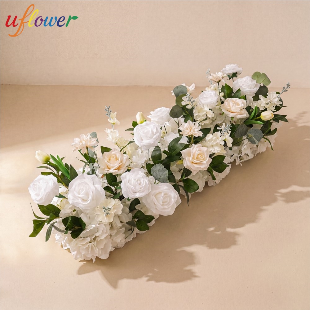Uflower Rose Greenery, Camino  - Flower Wall Panel reseña y precio