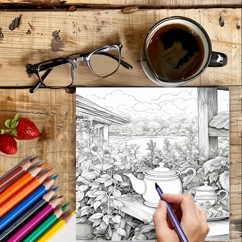 Libro para colorear Tea In The - Supply Event reseña y precio